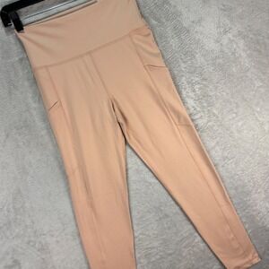 American Eagle Women's Leggings Tan Everything Pocket High Rise Sz M NWT